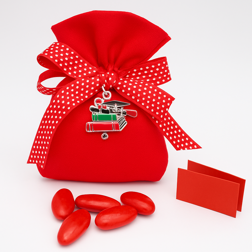 bomboniera charm tocco laurea
