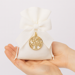 bomboniera ciondolo charm albero della vita gold con strass