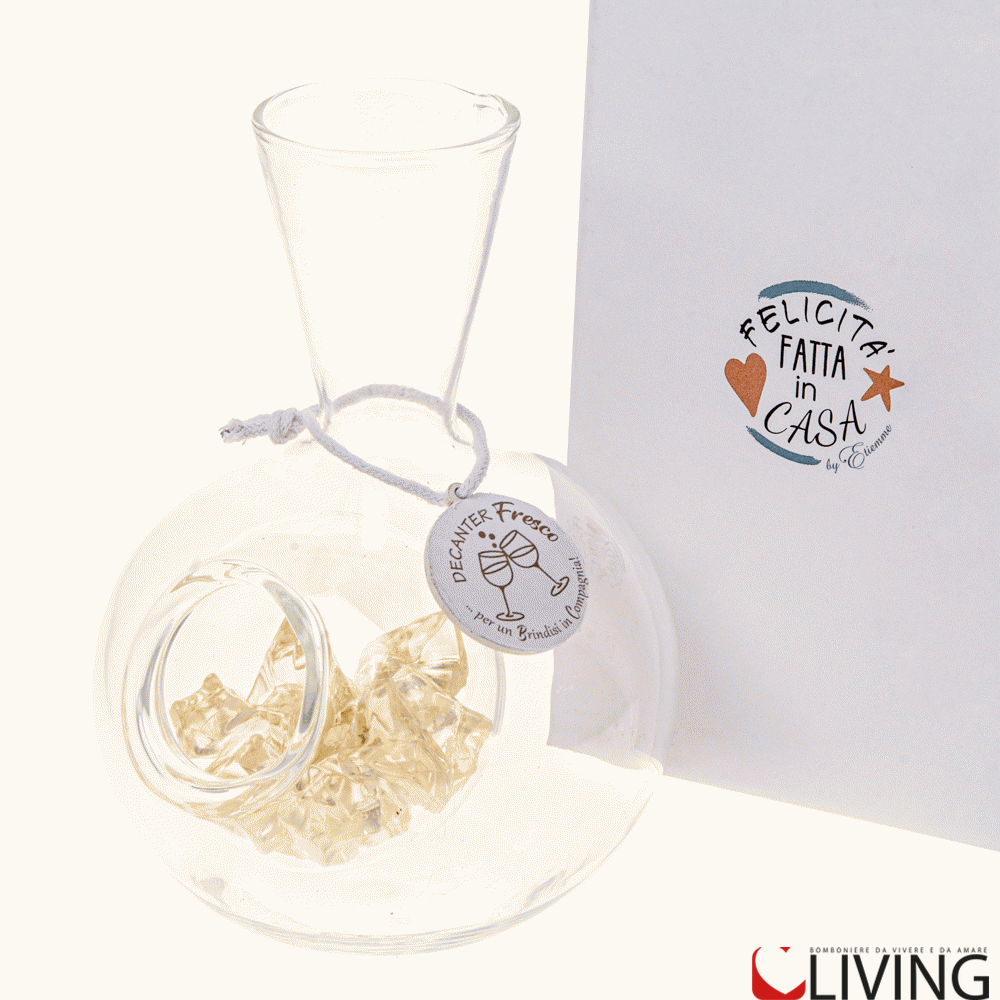 bomboniera tema vino decanter 500 ml