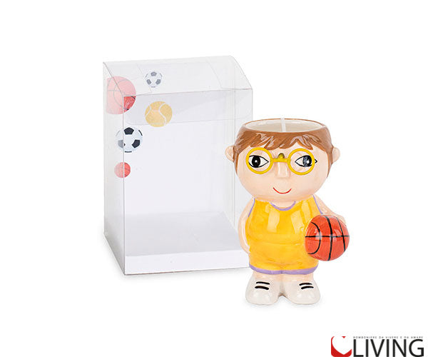 bomboniera porta piantina giocatore basket