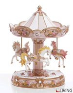 giostra carillon gigante resina rosa