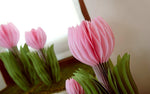 Addobbo set 3 tulipani rosa