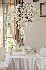 Lampadario rose con 48 luci a led