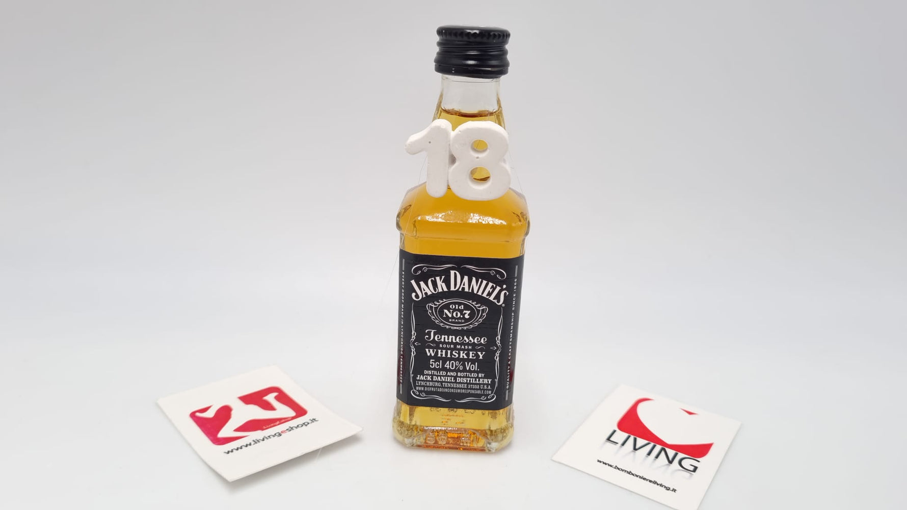 Bomboniera originale 18 anni jack Daniel's da 5 cl