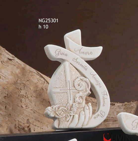 bomboniera croce stilizzata piccola cresima linea jesus