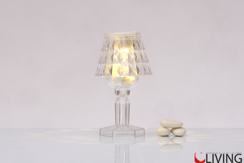 bomboniera lampada plex con porta oggetti