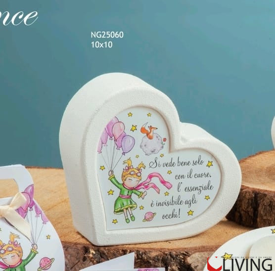 bomboniera lampada led cuore piccolo principe sognatore
