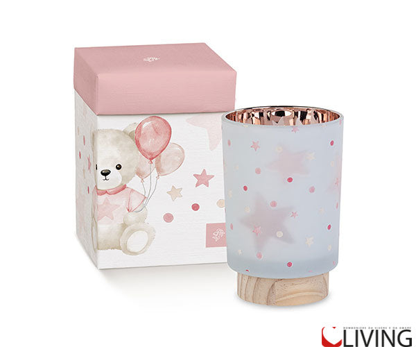 bomboniera lampada stelle rosa