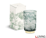 bomboniera lampada grande toile de jouy eucalipto