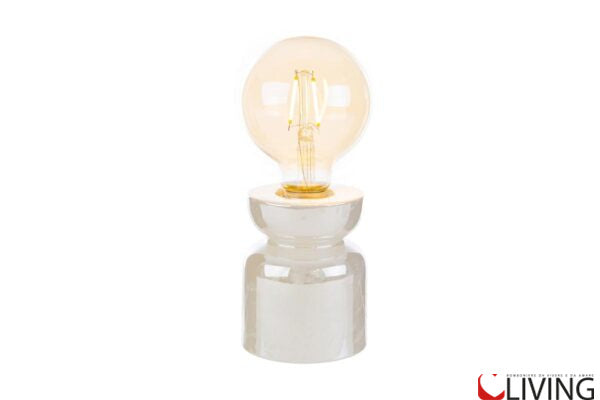 bomboniera lampada vintage porcellana bianca