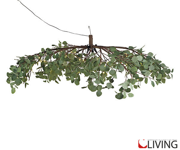 lampadario foglie eucalipto luci a led