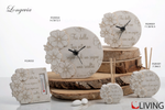 bomboniera orologio polvere di marmo di carrara linea longevia