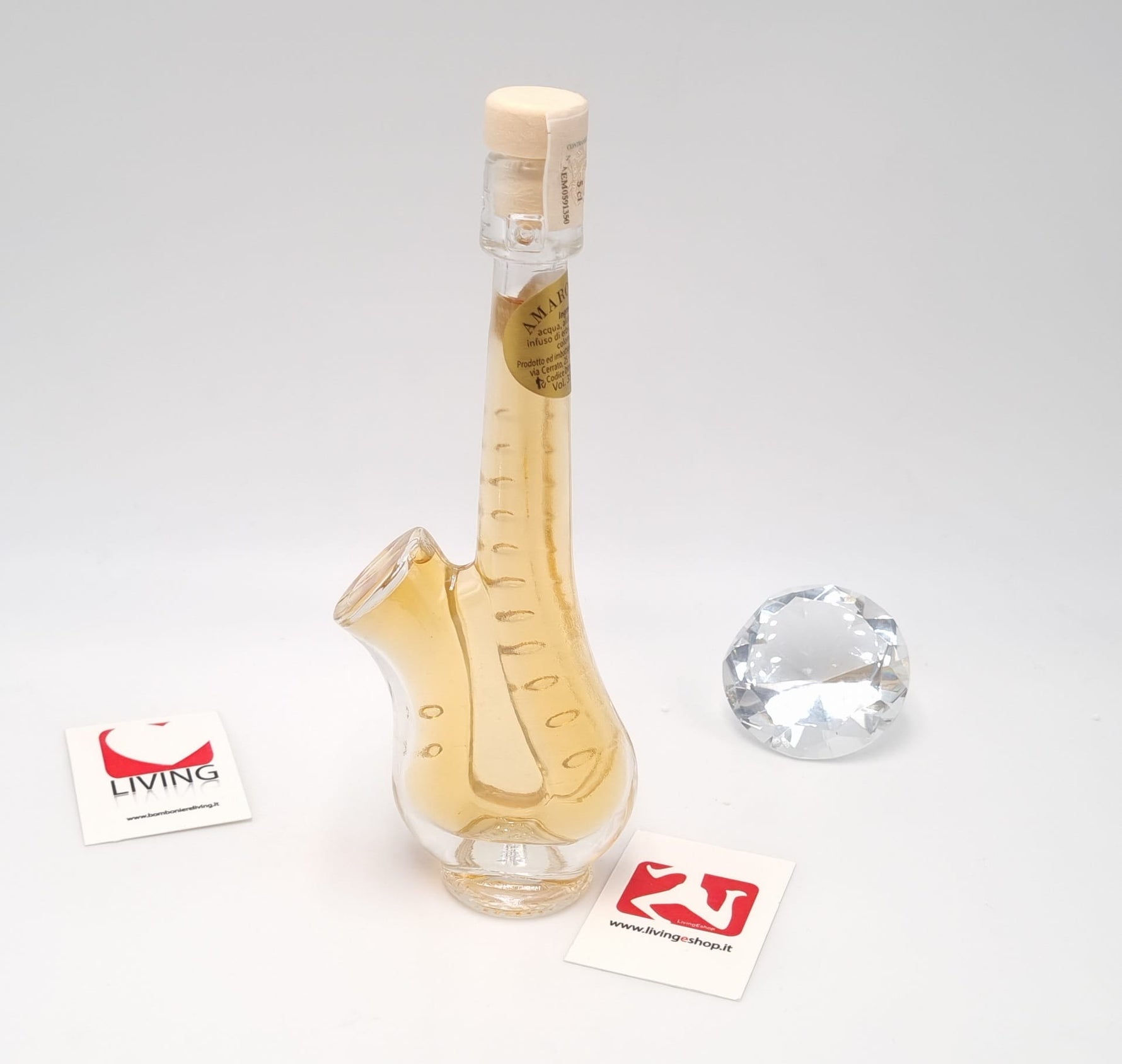 Bottiglia liquore Pontone a forma di sax
