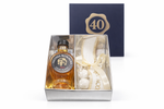 bomboniera bottiglie liquore mignon con scatola 40 anni e confetti