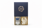 bomboniera bottiglie liquore mignon con scatola 40 anni e confetti
