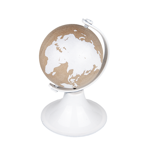 mappamondo grande globo legno base metallo