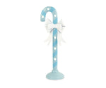 Addobbo tema Candy Stick maxi azzurro con luce a led