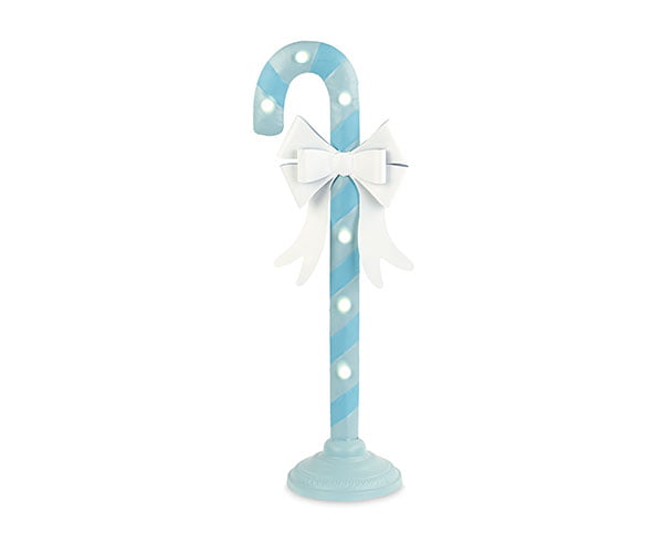 Addobbo tema Candy Stick maxi azzurro con luce a led