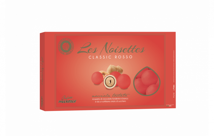 Nocciola tostata ricoperta da cioccolato fondente e bianco e da un sottile strato di zucchero.