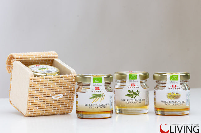 bomboniera miele 35 gr con scatola bamboo