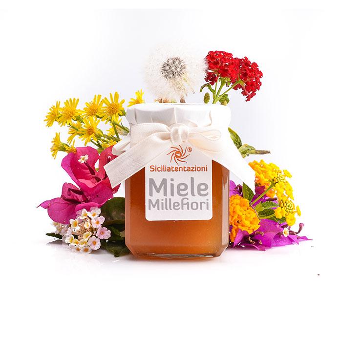 Bomboniera gastronomica miele millefiori 250 gr.