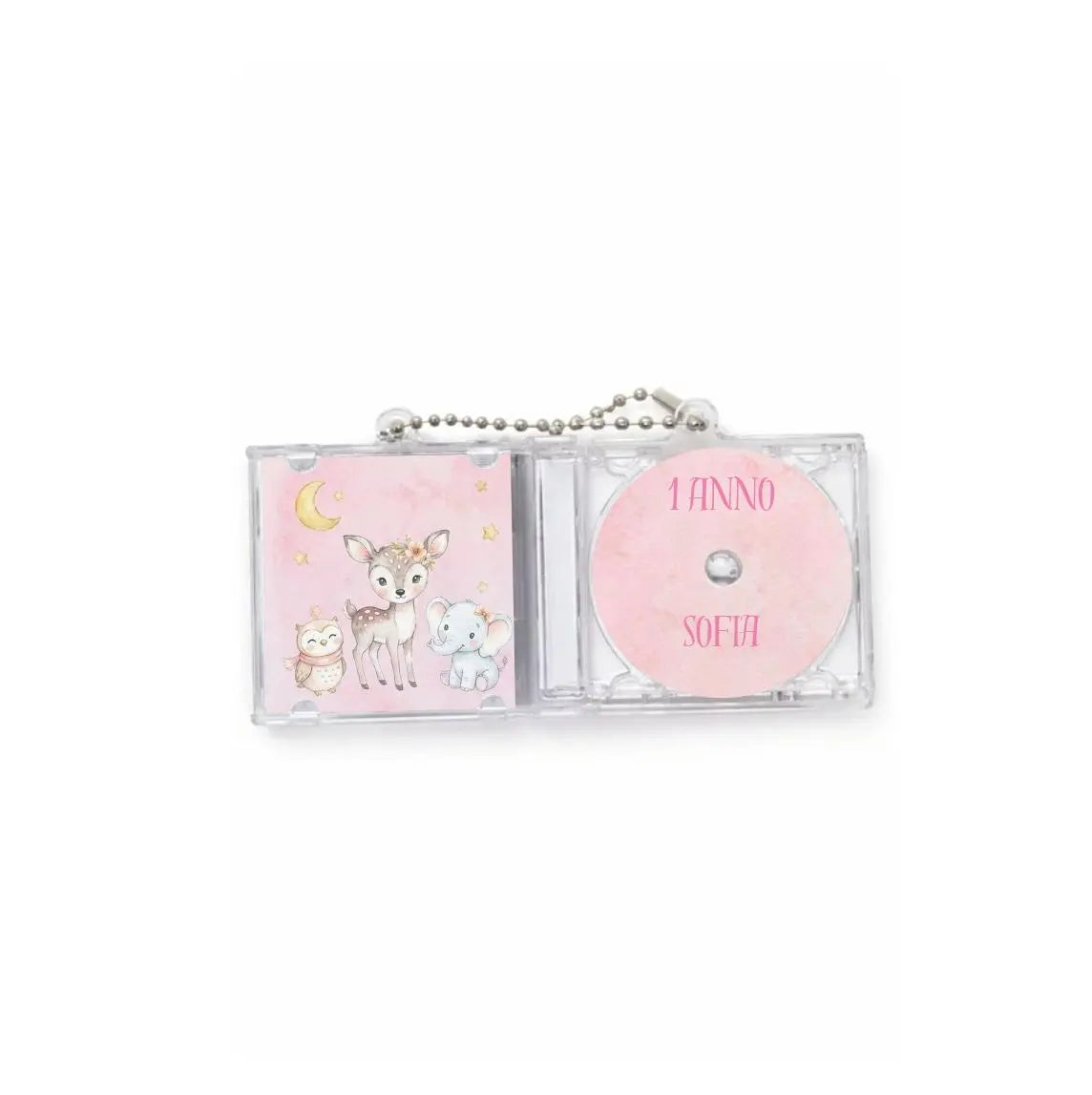 mini CD nfc coniglietto personalizzabile con favola abbinata