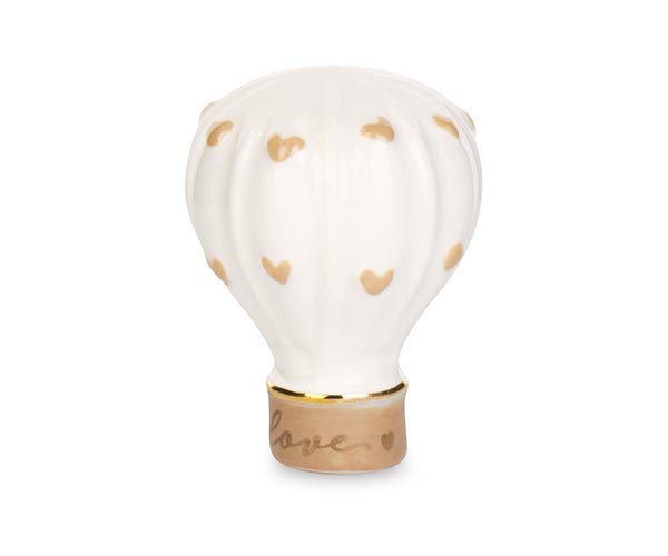 Bomboniera Matrimonio Tema Viaggio Mongolfiera Beige