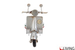 bomboniera moto vespa 125 metallo argento