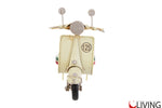 bomboniera moto vespa 125 metallo panna