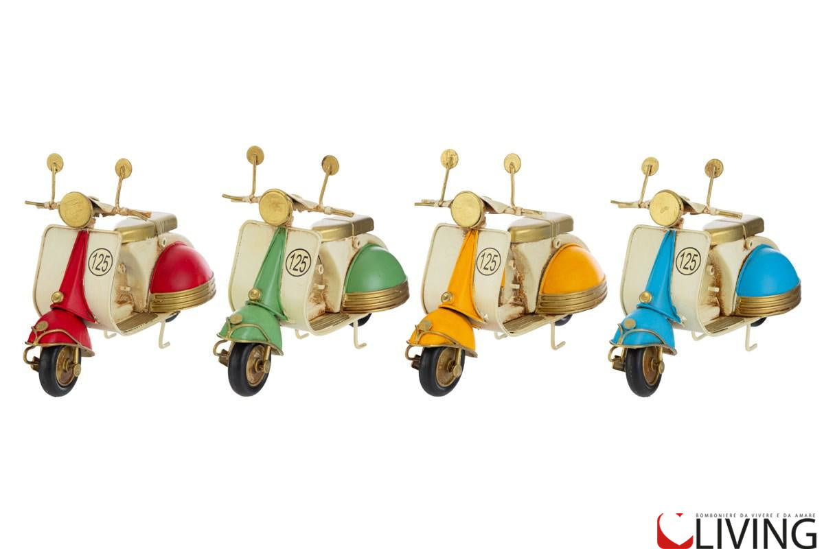 bomboniera moto vintage metallo 4 colori