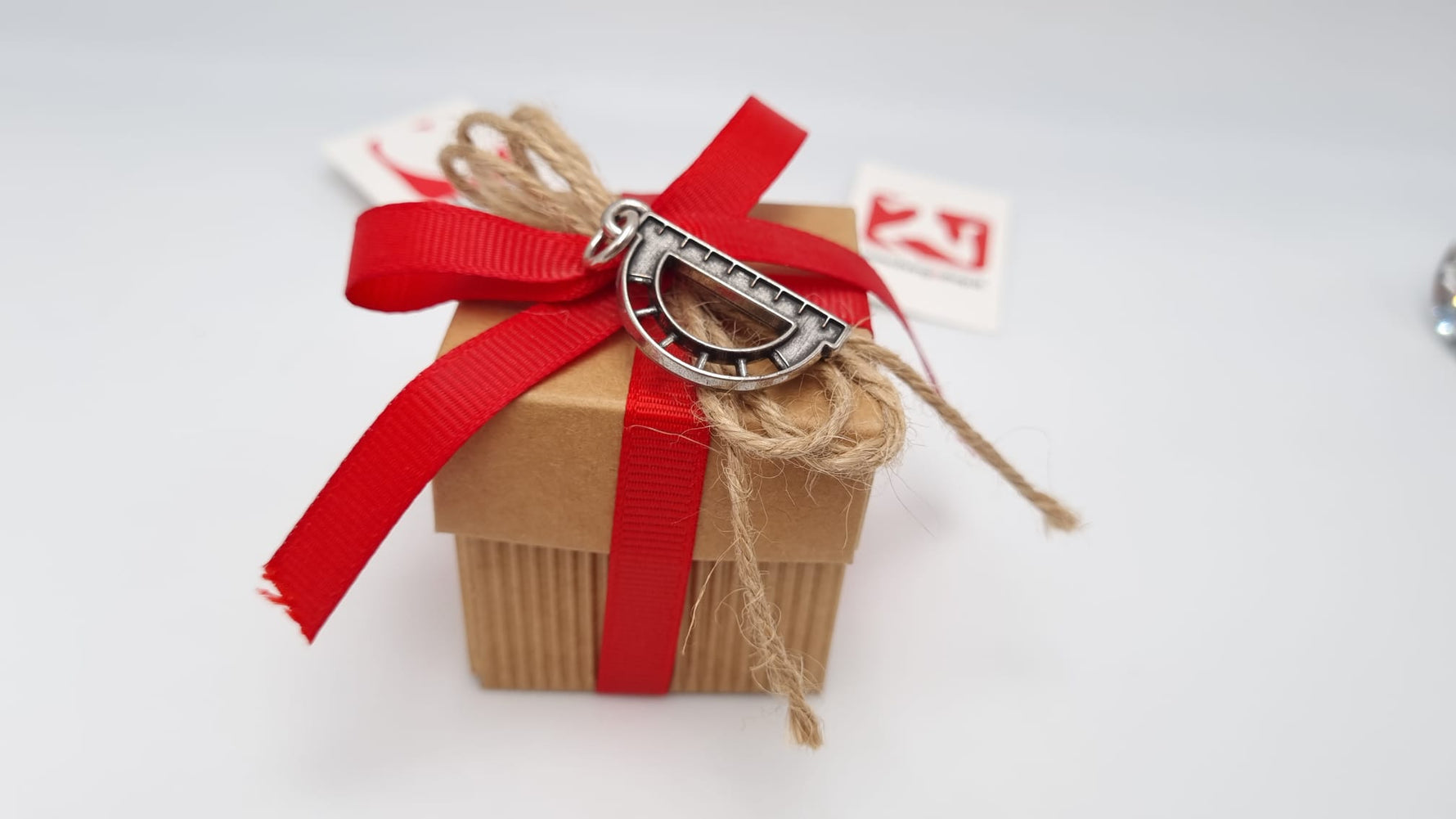 Bomboniera laurea goniometro in metallo