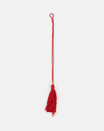 Nappina lunga in tessuto rosso