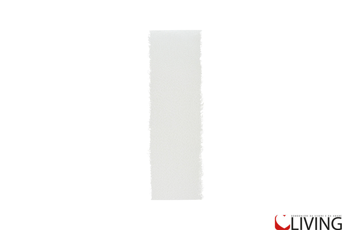 nastro chiffon bianco larghezza 2,5 cm x 20 mt