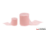 nastro chiffon rosa cipria larghezza 2,5 cm x 20 mt
