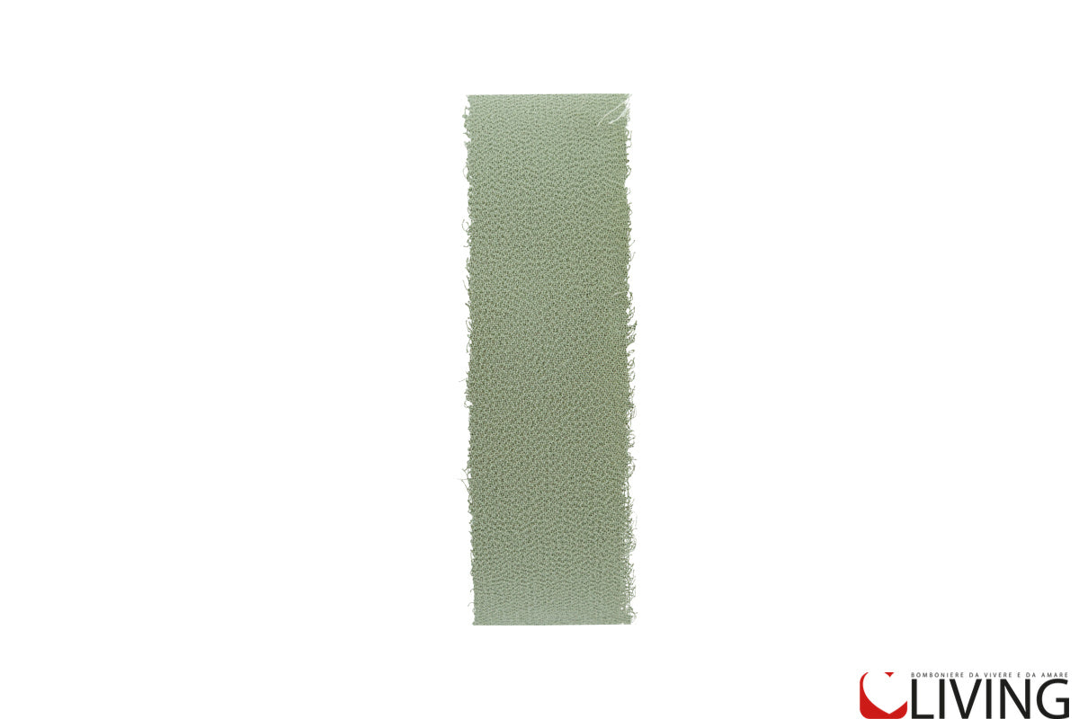 nastro chiffon verde larghezza 2,5 cm x 20 mt