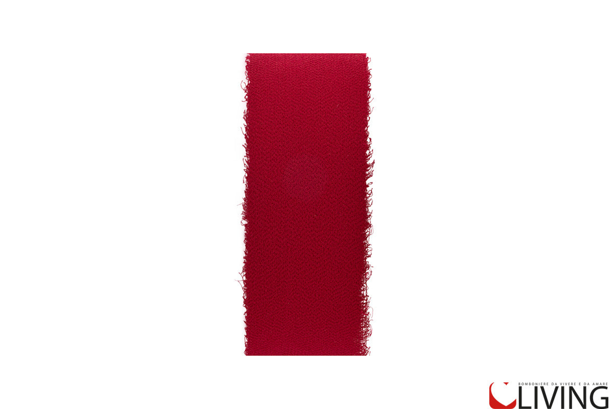 nastro chiffon bordeaux larghezza 4 cm x 20 mt