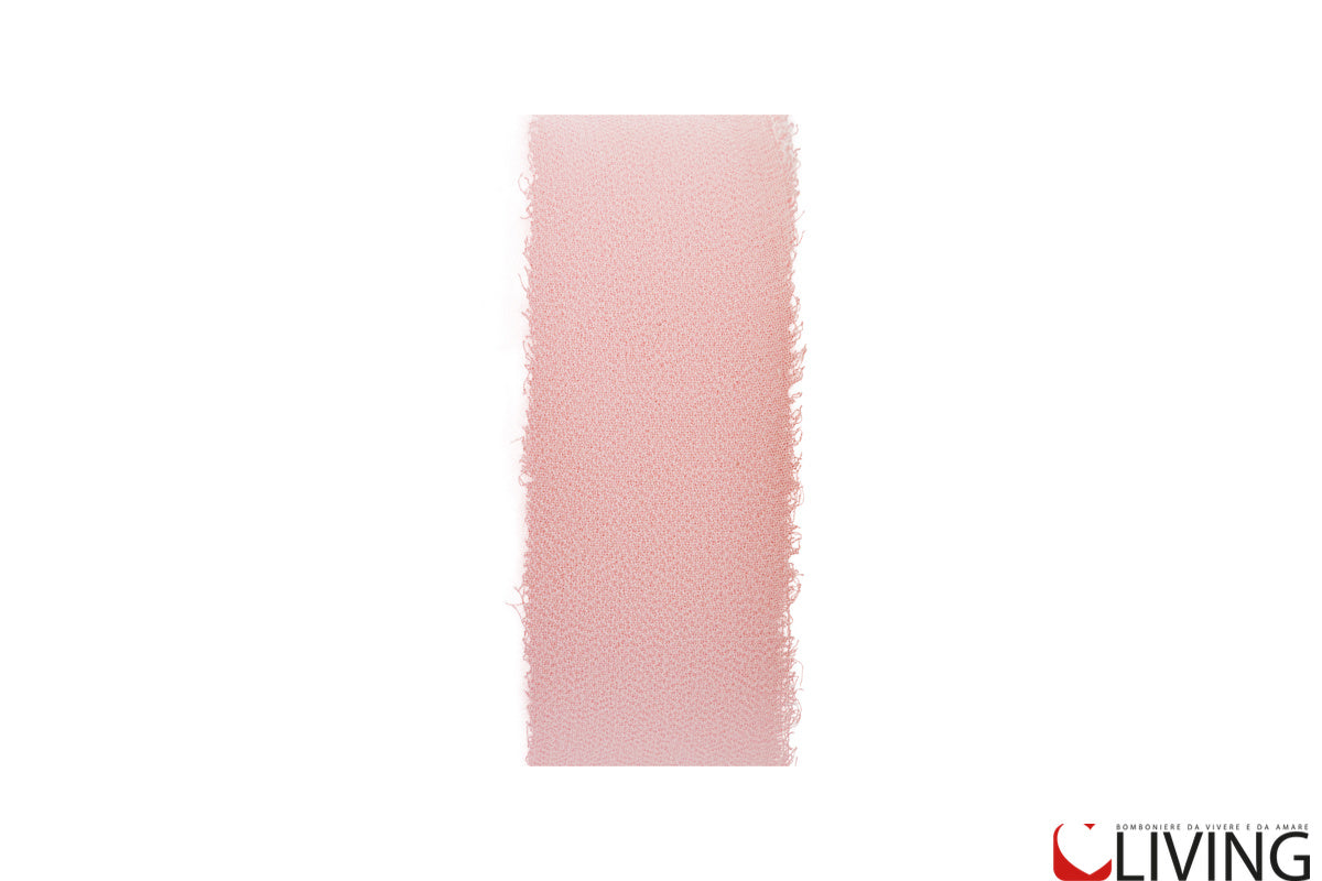 nastro chiffon rosa larghezza 4 cm x 20 mt