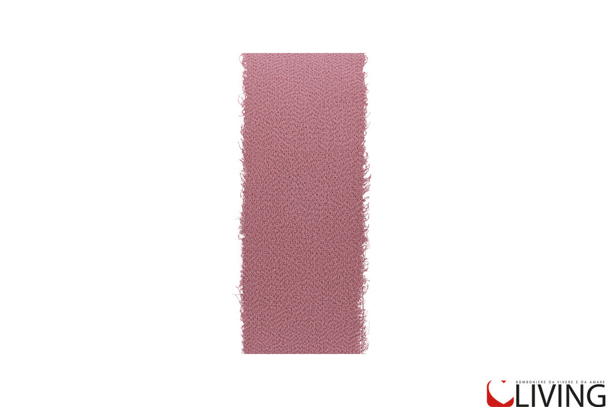 nastro chiffon rosa antico larghezza 4 cm x 20 mt