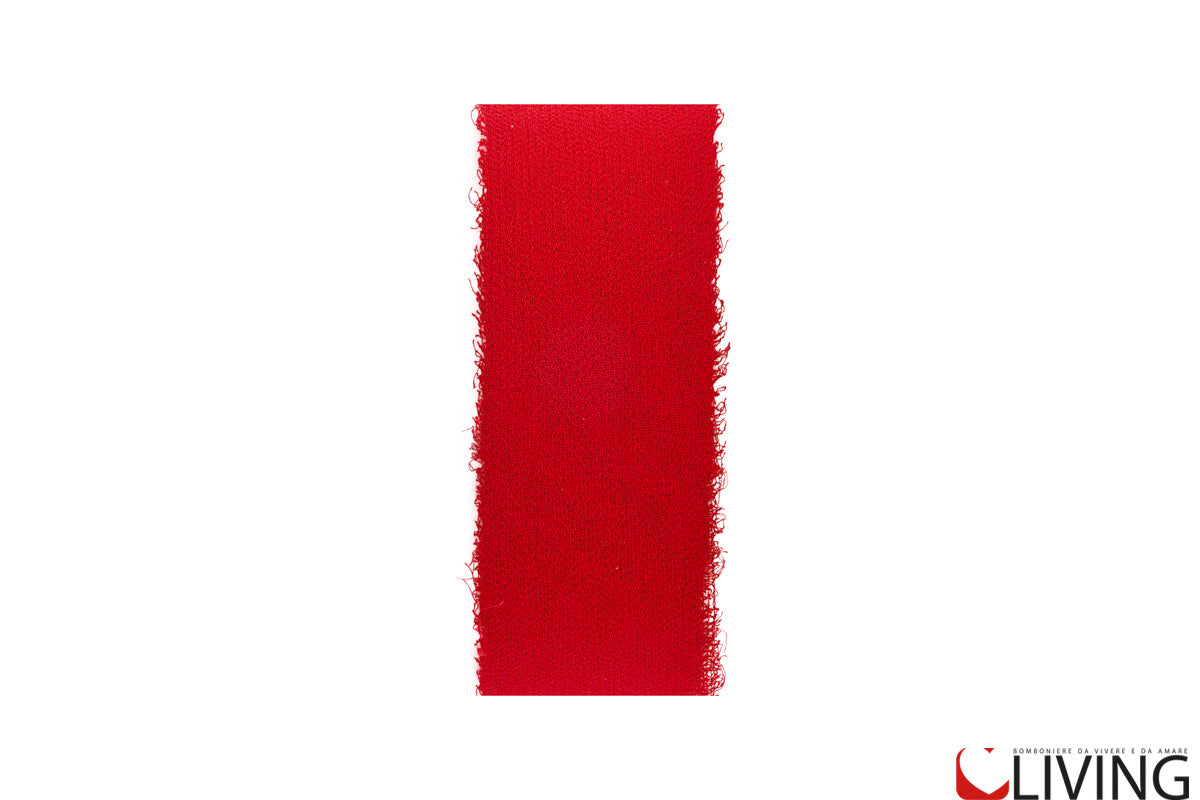 nastro chiffon rosso larghezza 4 cm x 20 mt