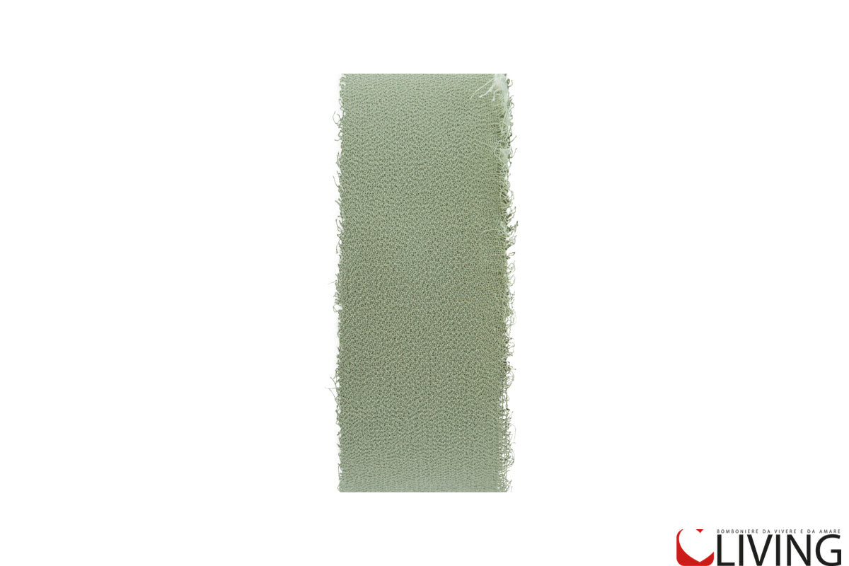 nastro chiffon verde larghezza 4 cm x 20 mt