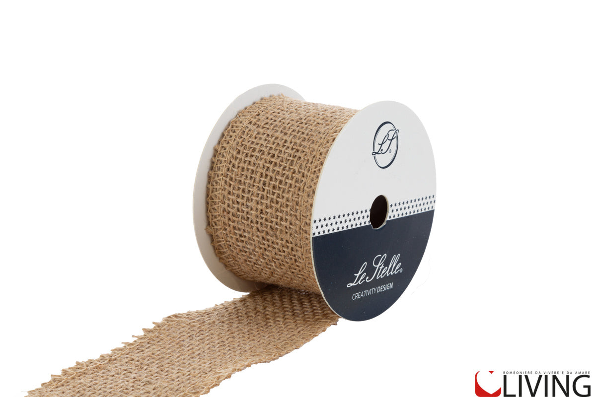 nastro juta larghezza 5 cm x 2 mt