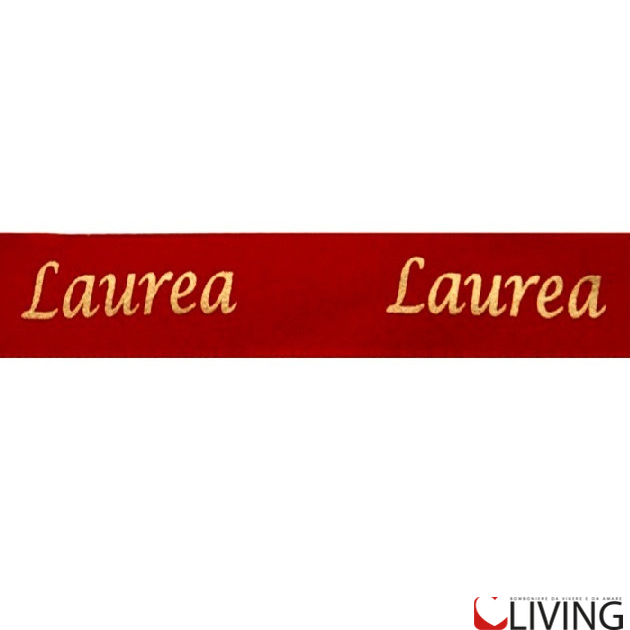 nastro raso scritta laurea 15 mm x 25 mt