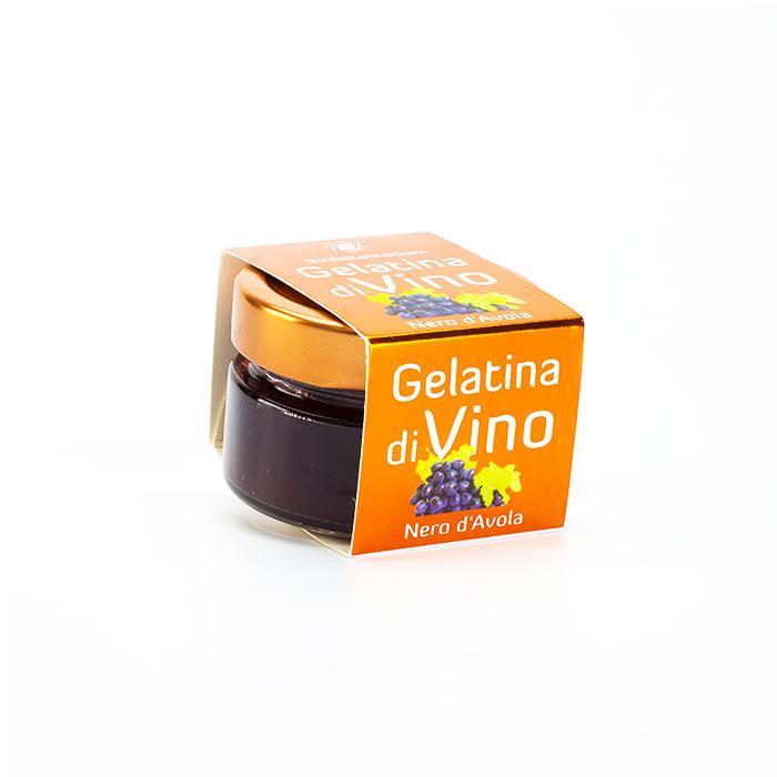 bomboniera gastronomica gelatina di vino nero d'Avola 115 gr