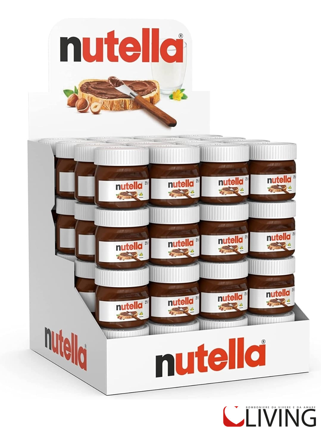 nutella mini barattolo da 25 gr