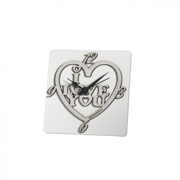 Bomboniera Orologio I Love You In Legno