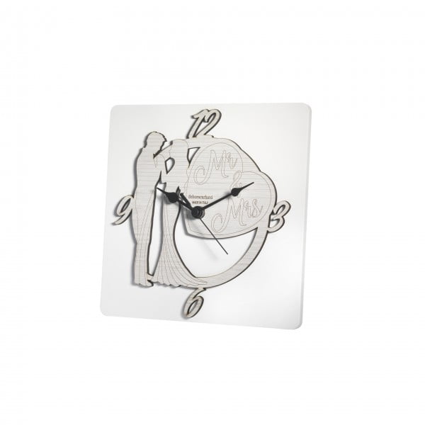 Bomboniera Nozze Orologio In Legno Piccolo Mr E Mrs