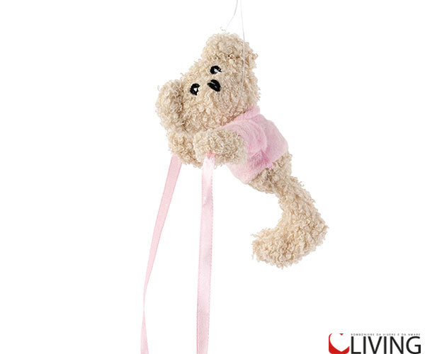 bomboniera orsetto peluche con nastrino rosa