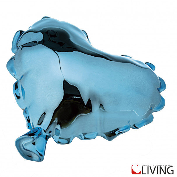 bomboniera palloncino cuore azzurro lucido