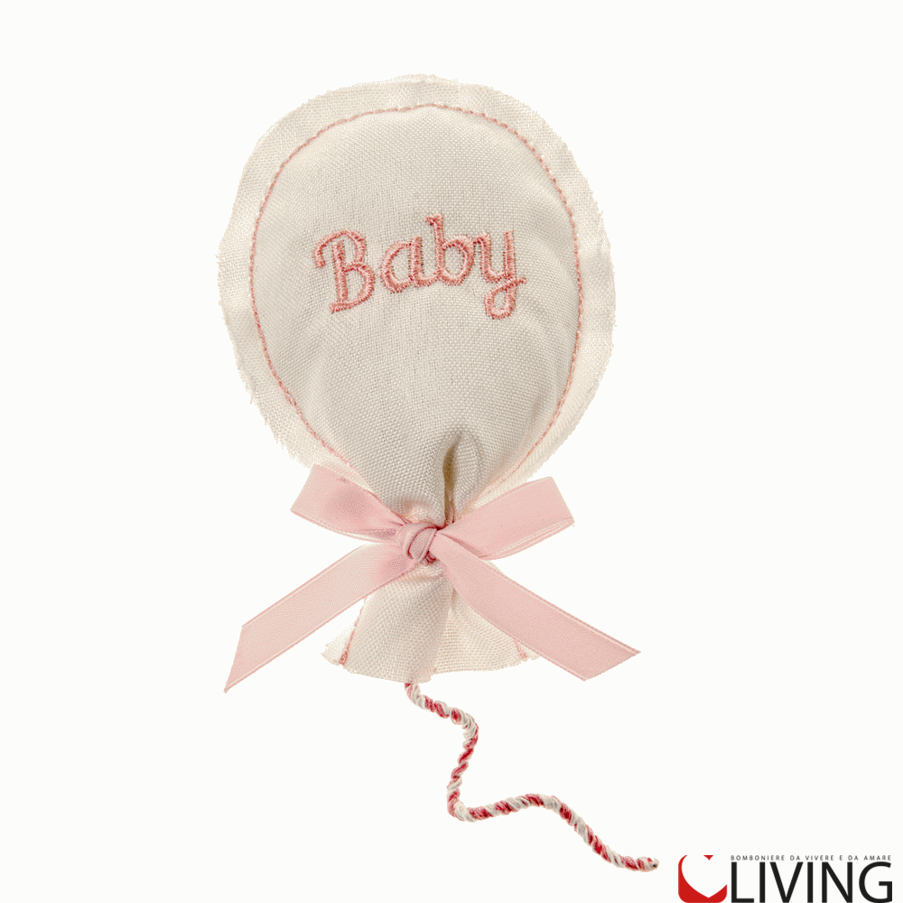 sacchetto portaconfetti palloncino rosa