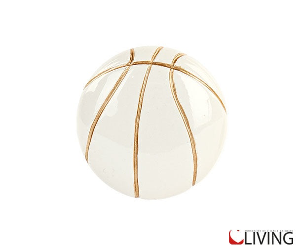 bomboniera calamita pallone da basket in porcellana